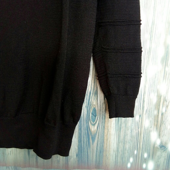 Yoki ribbed sleeve sweater XL Black - Picture 4 of 8